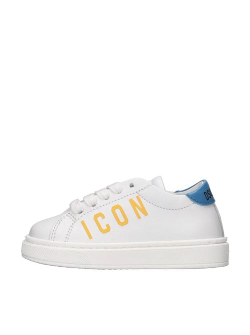 Sneakers in pelle DSQUARED2 | 80290 GINEVRA/TRESORBIANCO-AZZURRO